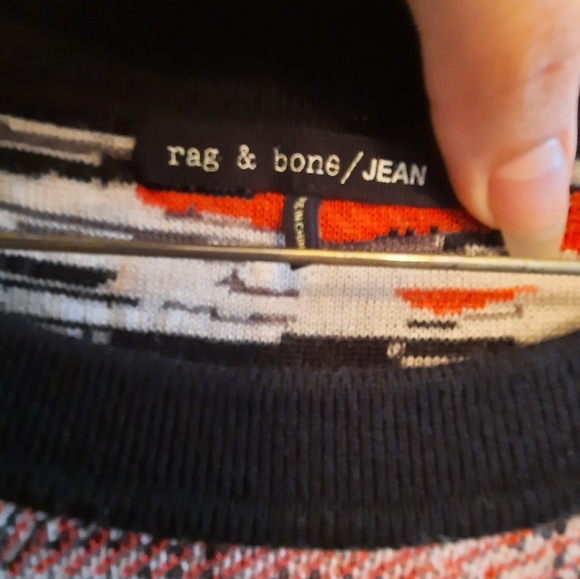 Rag & Bone JEAN Lola Striped Pullover Sweater Merino Wool - Picture 5 of 10